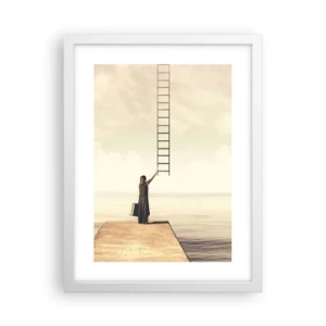 Affiche dans un cadre blanc - Poster - Voyage magique - 30x40 cm