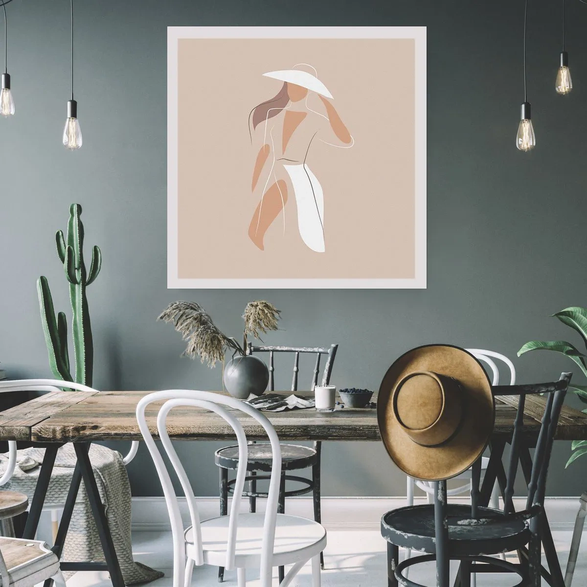 Affiche - Poster - Lea mode est un jeu - 60x60 cm