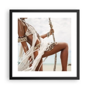 Affiche dans un cadre noir - Poster - Prêtresse du soleil - 40x40 cm