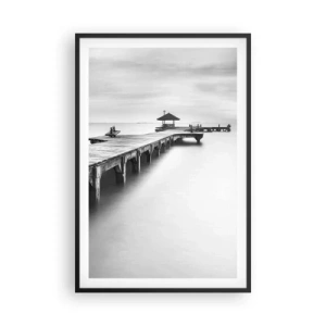 Affiche dans un cadre noir - Poster - À l'horizon - 61x91 cm