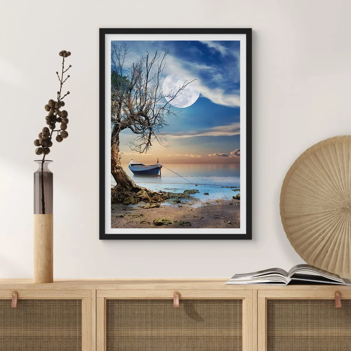 Affiche dans un cadre noir - Poster - Est-ce la fin ou le début ? - 61x91 cm