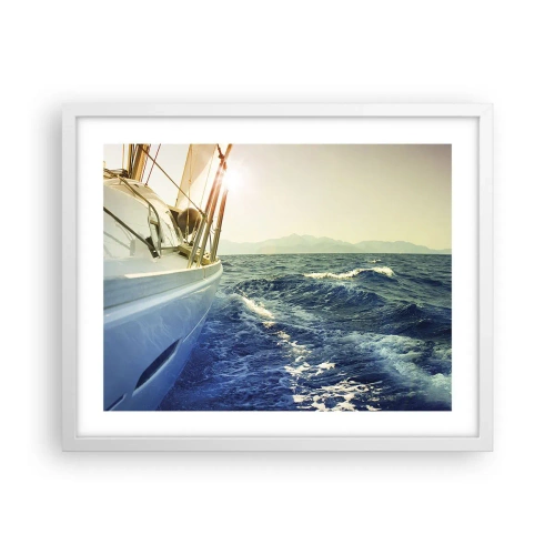 Affiche dans un cadre blanc - Poster - Suite à l'aventure - 50x40 cm
