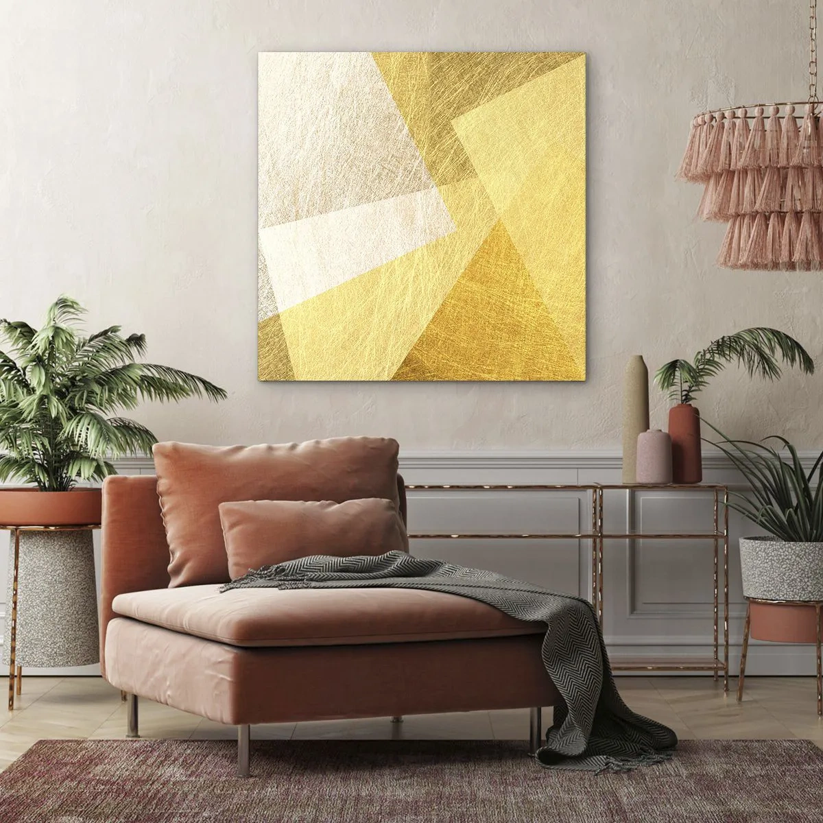 Impression sur toile - Image sur toile - Météo géométrique - 30x30 cm