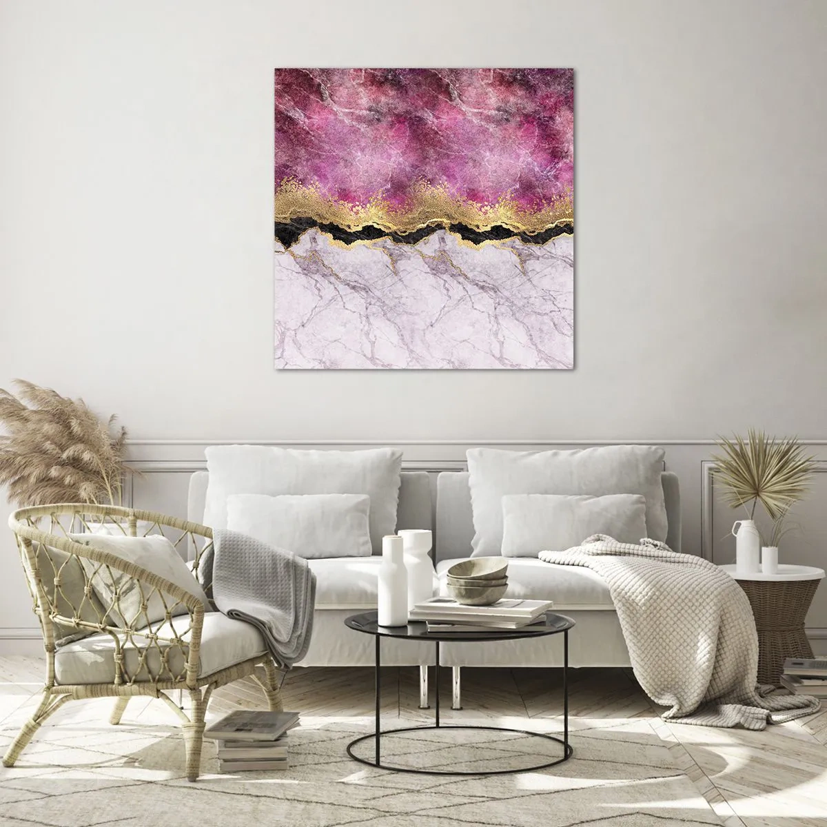 Impression sur verre - Image sur verre - À la frontière - 50x50 cm