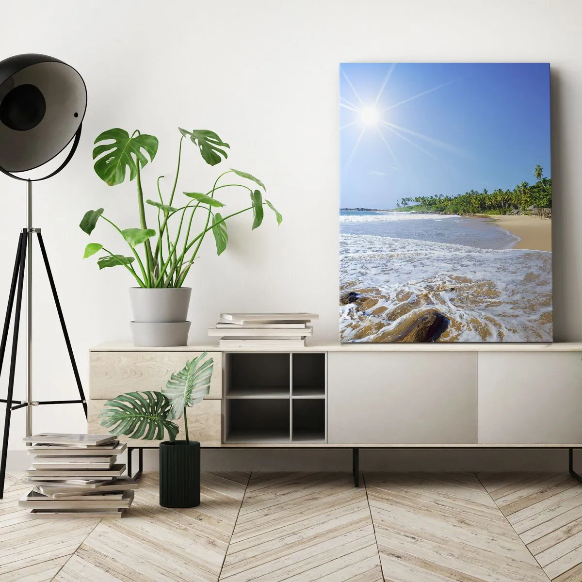 Impression sur toile - Image sur toile - Un endroit exotique pour vous - 55x100 cm