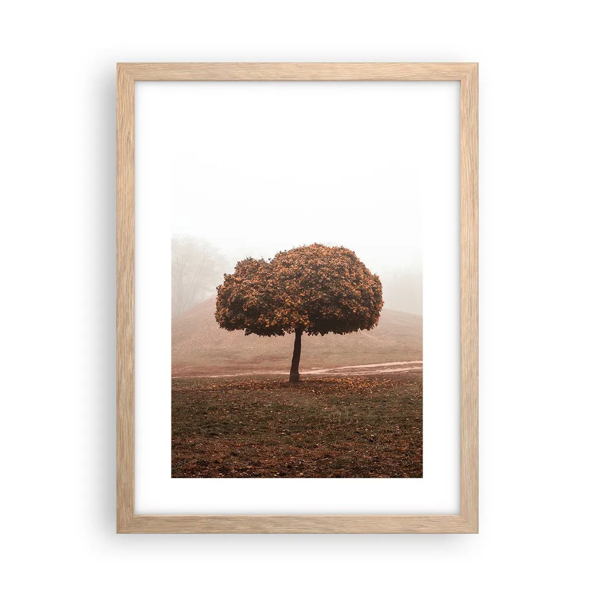 Affiche dans un chêne clair - Poster - Après un été chargé - 30x40 cm
