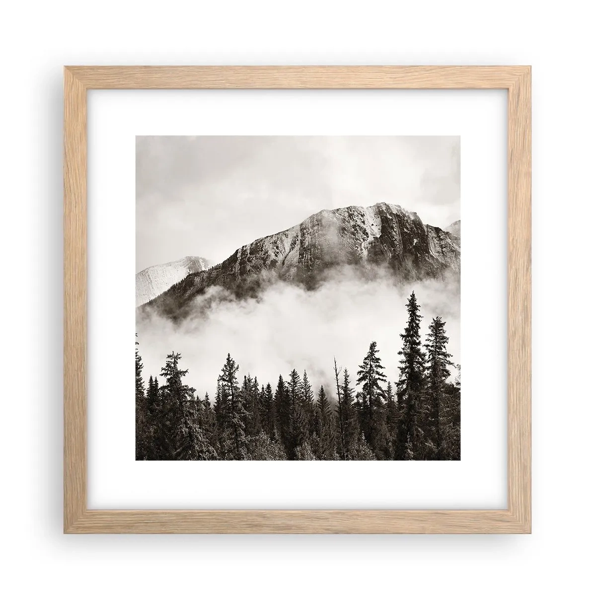 Affiche dans un chêne clair - Poster - Seigneur de granite - 30x30 cm