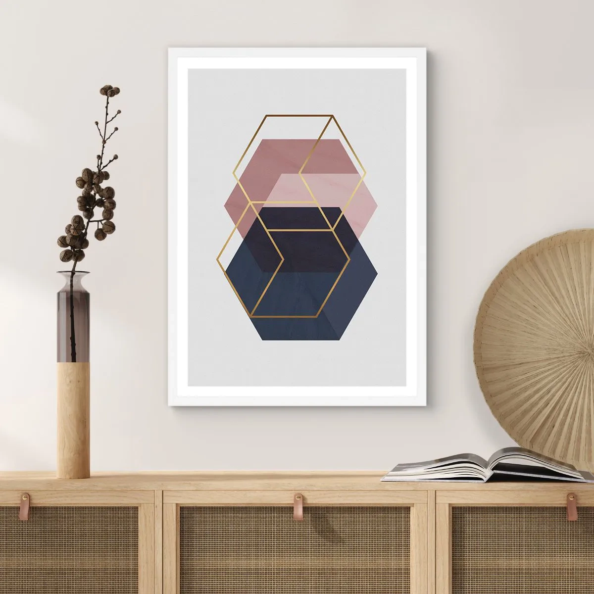 Affiche dans un cadre blanc - Poster - Le pouvoir de la simplicité - 50x70 cm