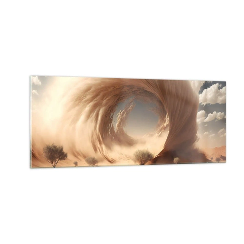 Impression sur verre - Image sur verre - Portail ouvert - 100x40 cm