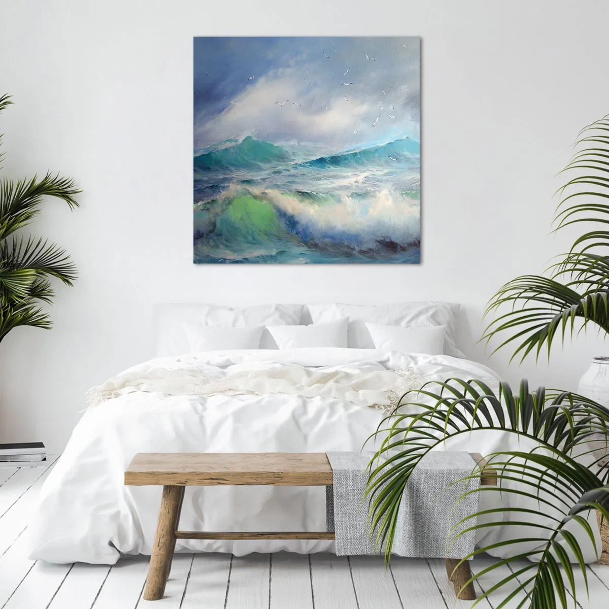 Impression sur toile - Image sur toile - "Le tourbillon hurlait de triomphe..." - 50x50 cm