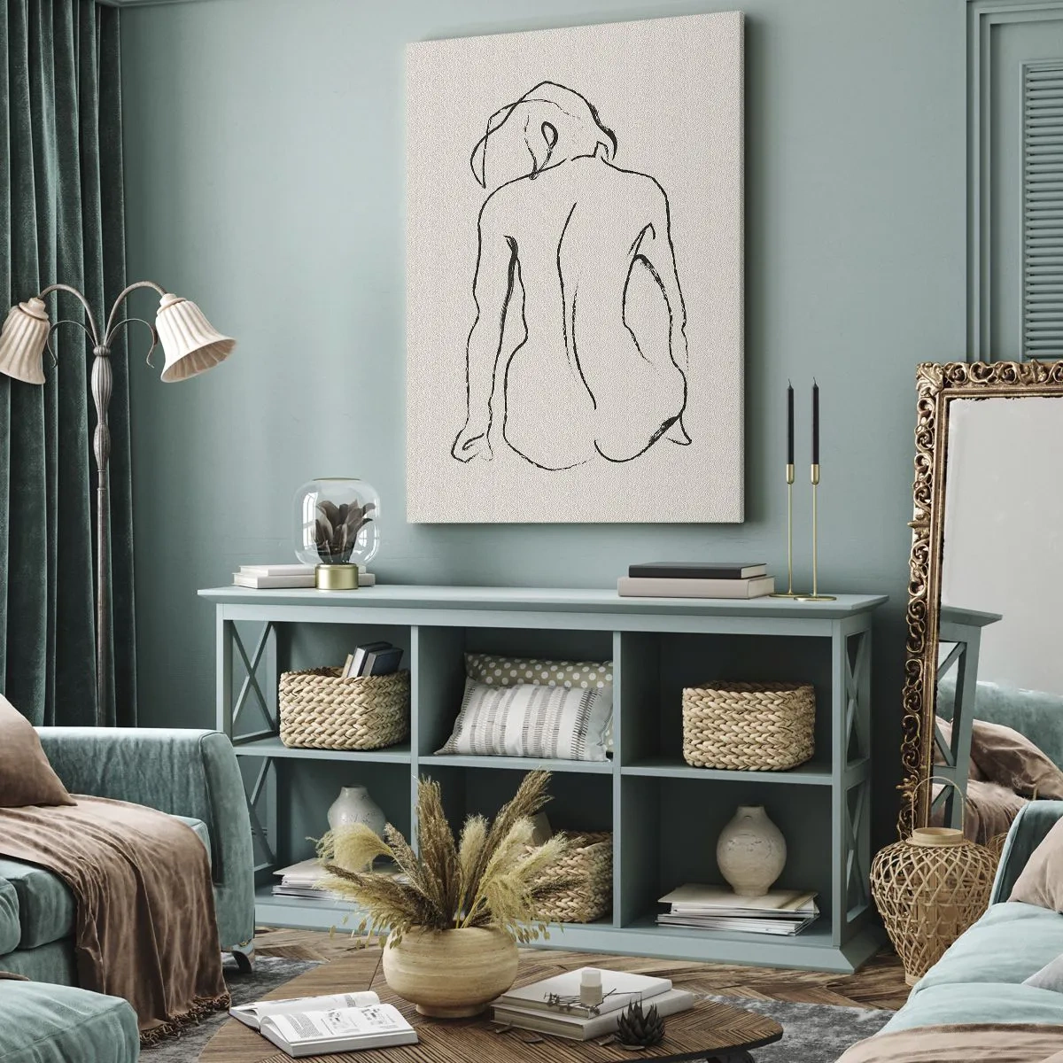 Impression sur toile - Image sur toile - Femme nue - 65x120 cm