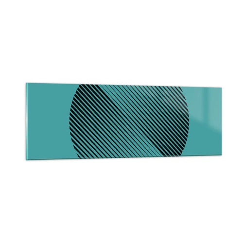 Impression sur verre - Image sur verre - Cercle – une variation géométrique - 90x30 cm