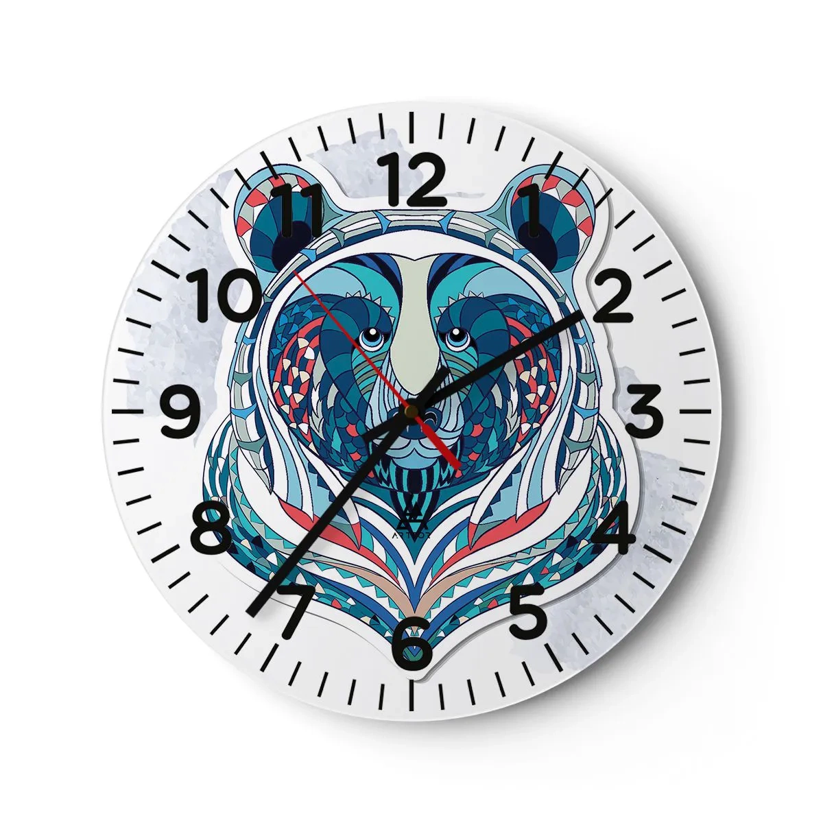 Horloge murale - Pendule murale - Vive le Groenland ! - 30x30 cm