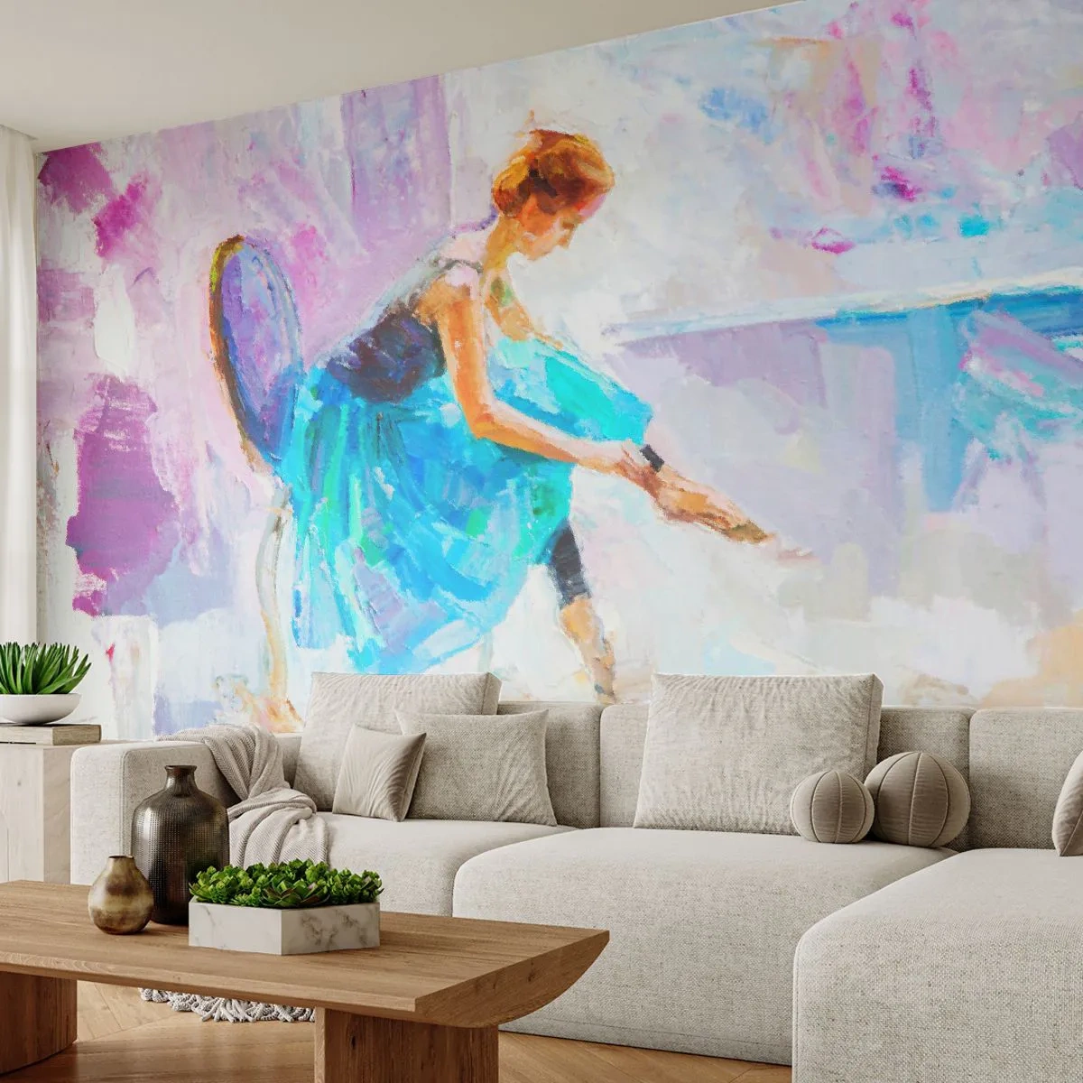 Papier Peint Photo Standard Eco - Grâce ineffable, charme subtil - Ballerine, Danse, Ballet - 400x280 cm