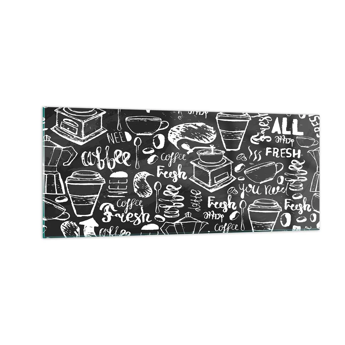 Impression sur verre - Image sur verre - Tout ce dont tu as besoin c'est… - 100x40 cm