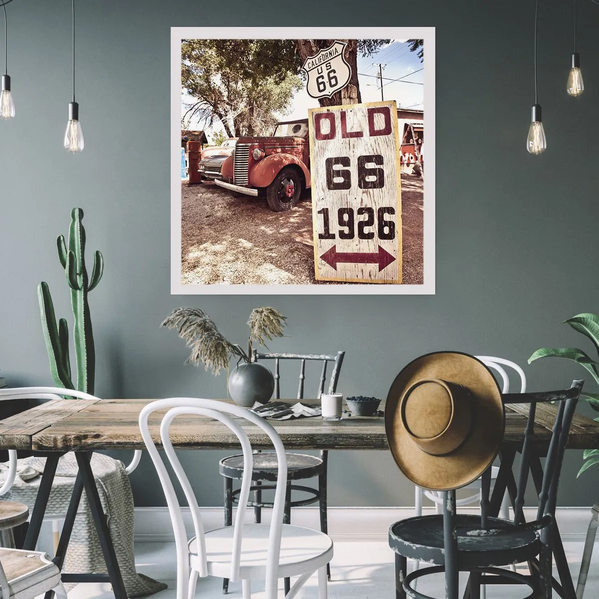 Affiche - Poster - La légende de la province américaine - 60x60 cm