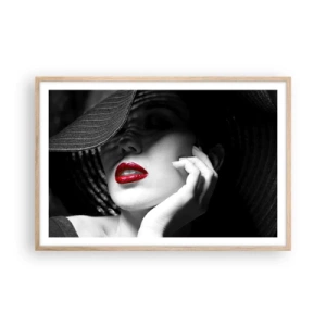 Affiche dans un chêne clair - Poster - Étude écarlate - 91x61 cm