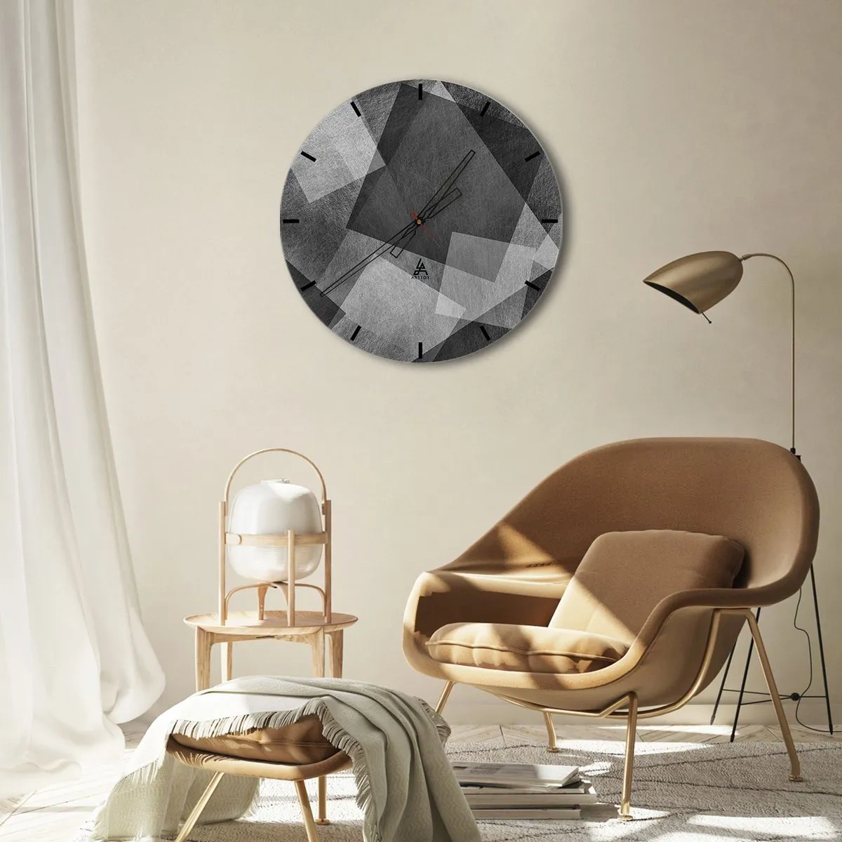 Horloge murale - Pendule murale - Le symbole éternel de durabilité et d'ordre - 40x40 cm
