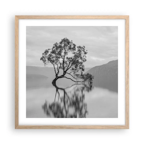 Affiche dans un chêne clair - Poster - Un tel pays existe - 50x50 cm