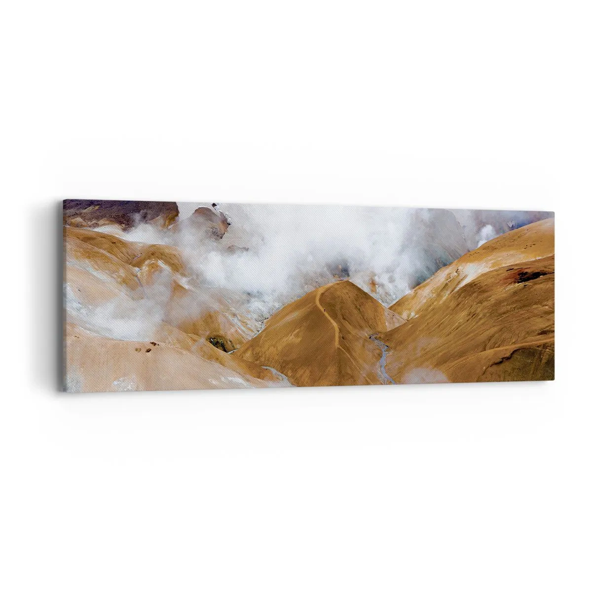 Impression sur toile - Image sur toile - Le charme brut de l'Islande - 90x30 cm