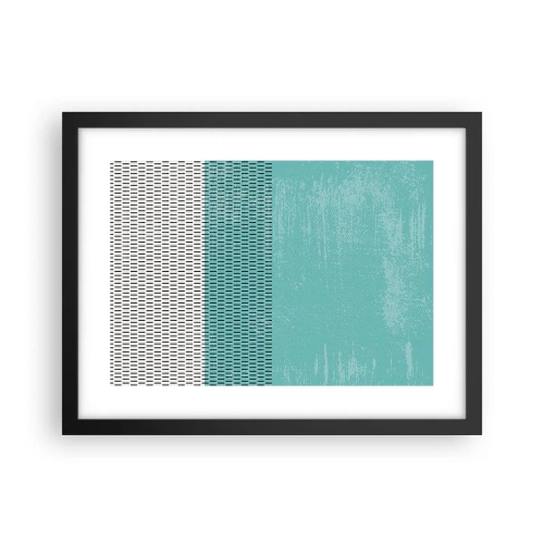 Affiche dans un cadre noir - Poster - Composition équilibrée - 40x30 cm