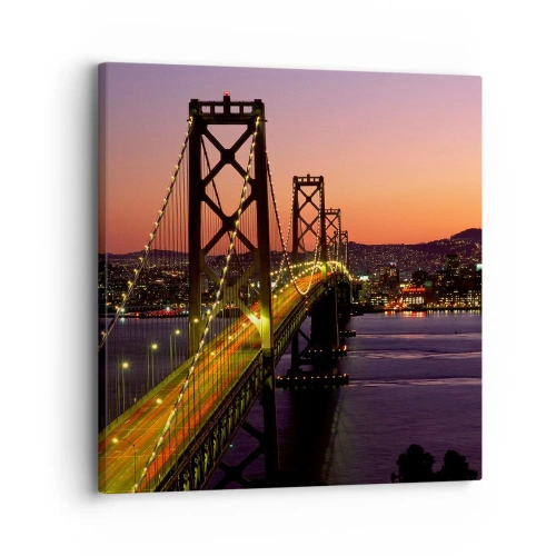 Impression sur toile - Image sur toile - Soirée violette - 30x30 cm