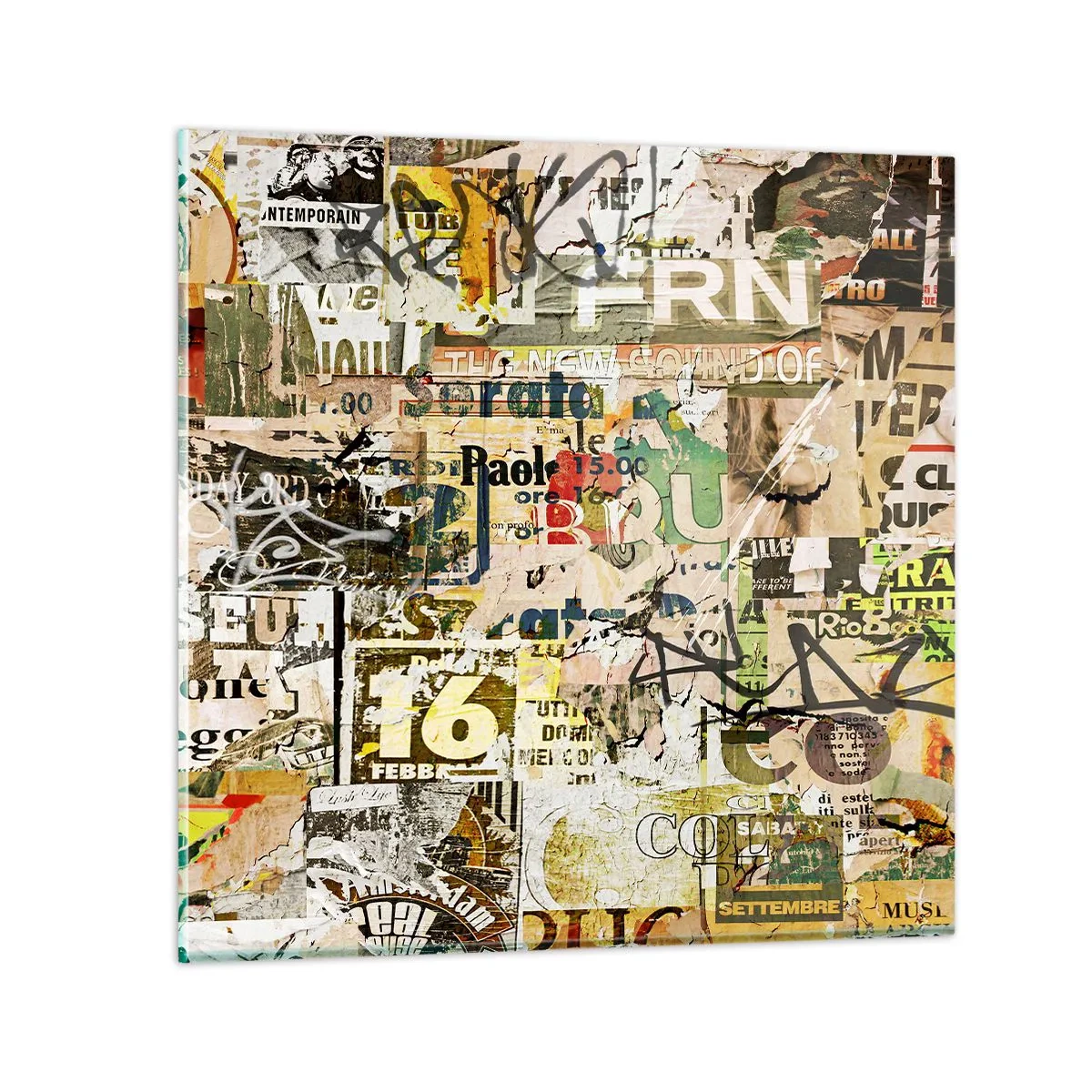 Impression sur verre - Image sur verre - Oh, il se passe quelque chose... - 60x60 cm