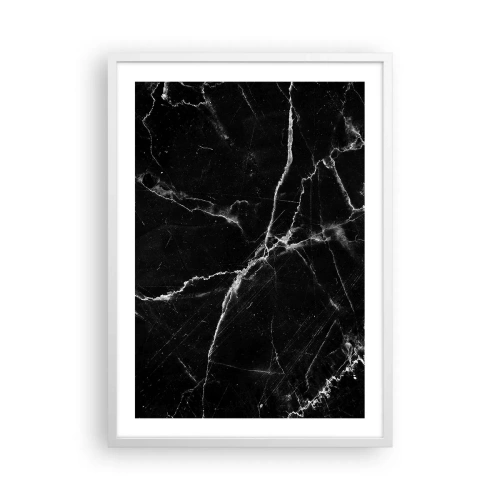 Affiche dans un cadre blanc - Poster - La vie secrète de la pierre - 50x70 cm