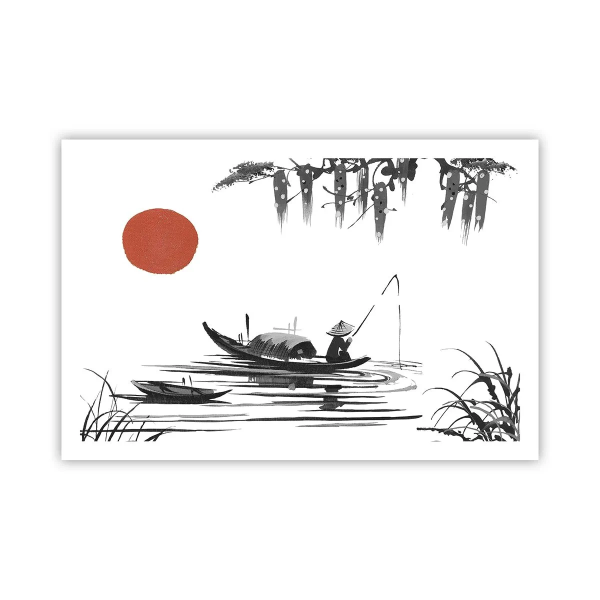 Affiche - Poster - Après-midi asiatique - 91x61 cm