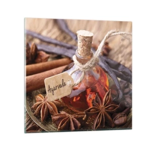 Impression sur verre - Image sur verre - Vers l'unité du corps et de l'esprit - 30x30 cm