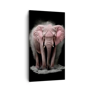 Impression sur toile - Image sur toile - Ne pensez pas à un éléphant rose ! - 45x80 cm