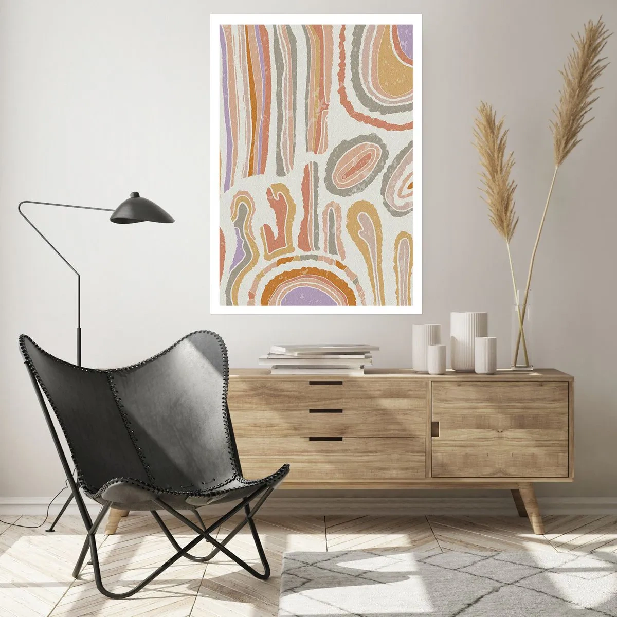 Affiche - Poster - Coupes transversales colorées - 30x40 cm
