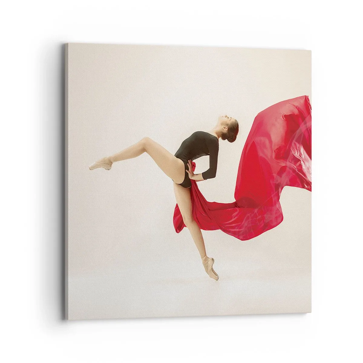 Impression sur toile - Image sur toile - Rouge et noir - 70x70 cm