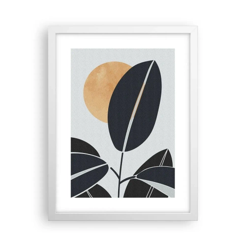 Affiche dans un cadre blanc - Poster - Une chaude journée d'été - 30x40 cm