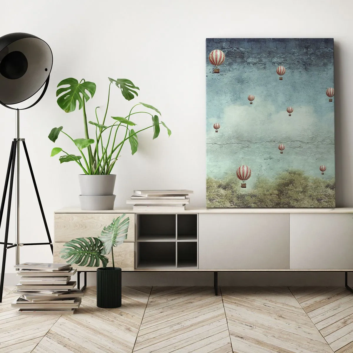 Impression sur toile - Image sur toile - Libre de l'agitation de la vie - 65x120 cm