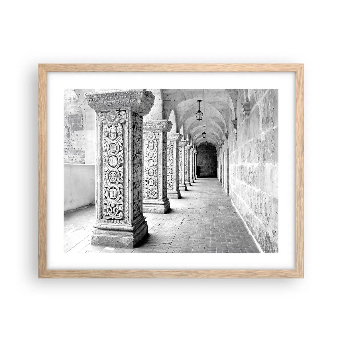 Affiche dans un chêne clair - Poster - Où cela mène-t-il…? - 50x40 cm