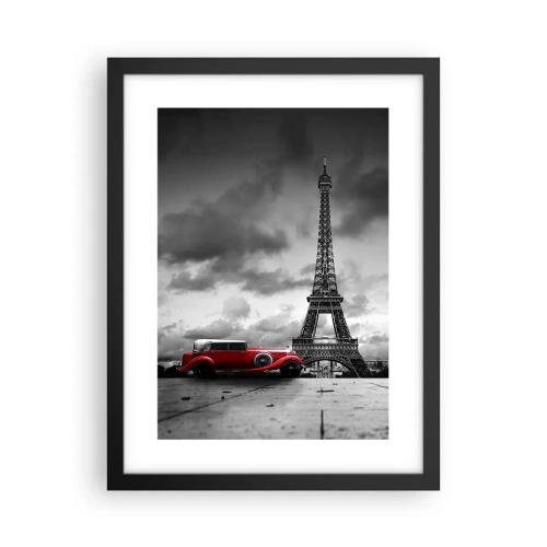 Affiche dans un cadre noir - Poster - Il n'y a pas si longtemps à Paris - 30x40 cm