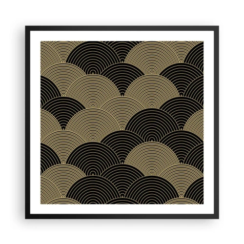 Affiche dans un cadre noir - Poster - Unité dans la multiplicité - 60x60 cm