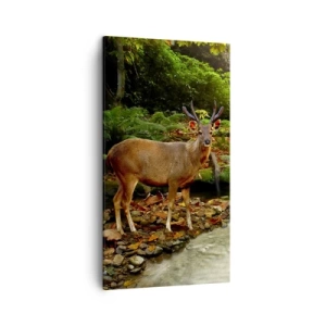 Impression sur toile - Image sur toile - Bienvenue dans mon monde - 45x80 cm