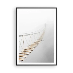 Affiche dans un cadre noir - Poster - Où cela va-t-il te mener? - 70x100 cm