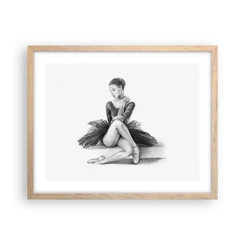 Affiche dans un chêne clair - Poster - Envoutée par la danse - 50x40 cm