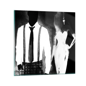 Impression sur verre - Image sur verre - Ambiance noire - 60x60 cm