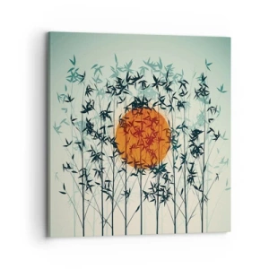Impression sur toile - Image sur toile - Soleil japonnais - 70x70 cm