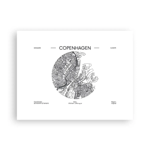 Affiche - Poster - Anatomie de Copenhague - 40x30 cm