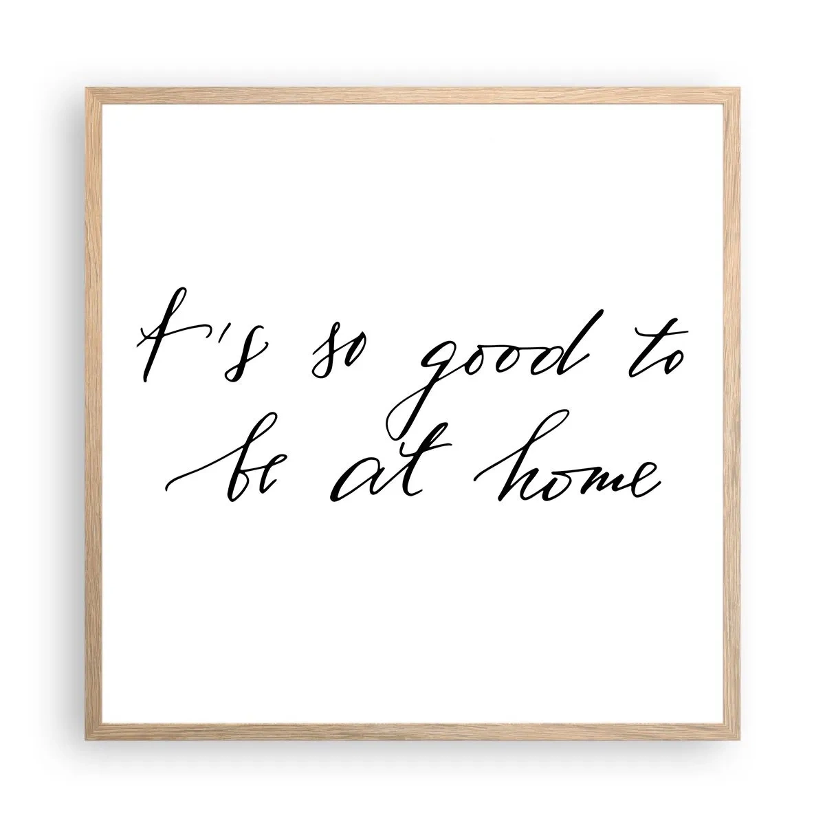 Affiche dans un chêne clair - Poster - Toute la vérite - 60x60 cm