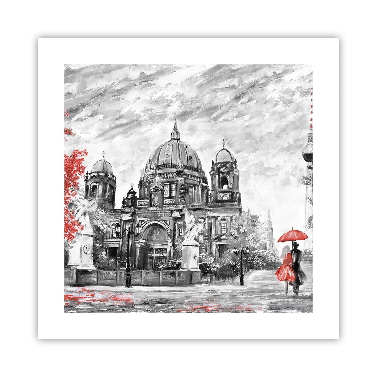 Affiche - Poster - Rencontre berlinoise - 40x40 cm