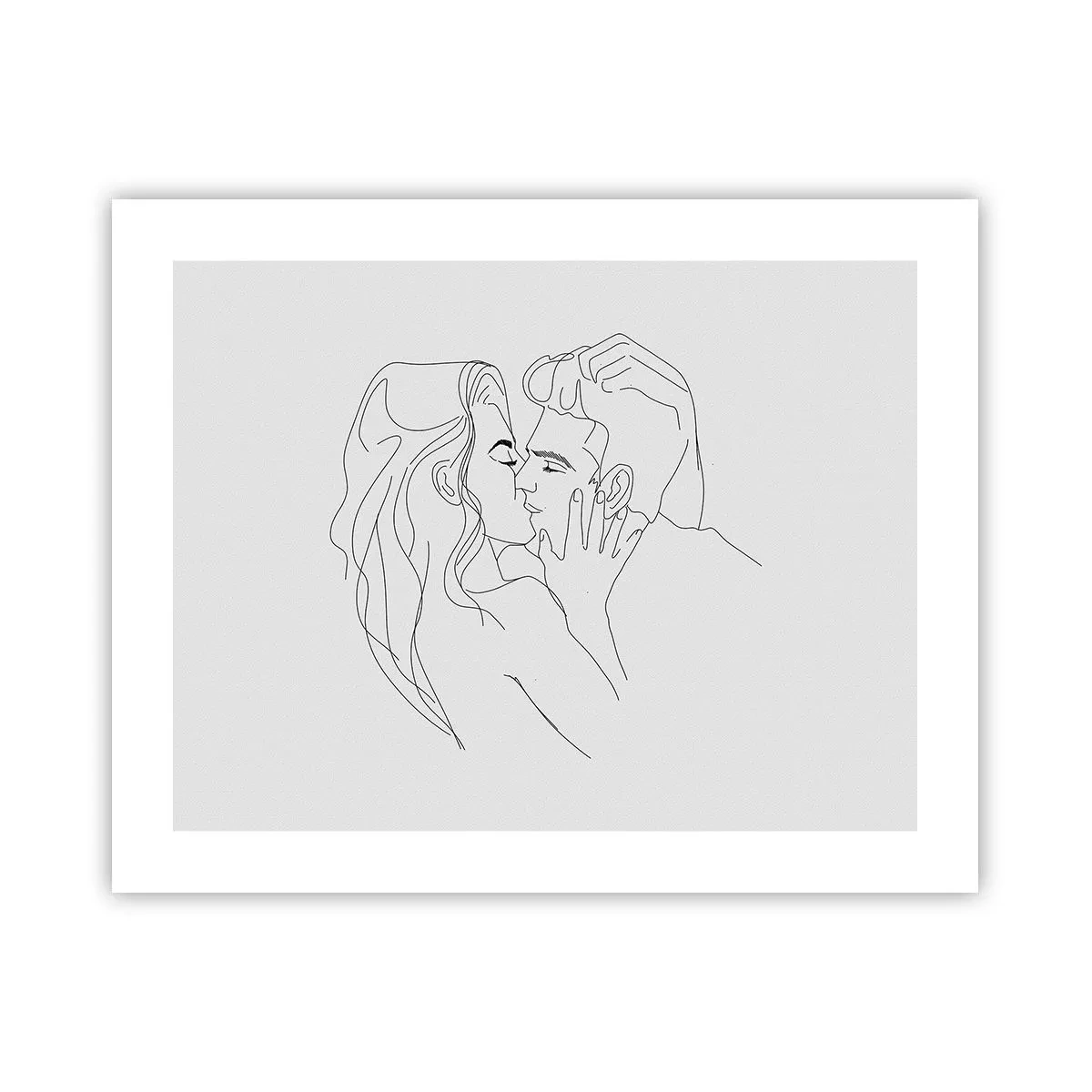 Affiche - Poster - La même ligne - 50x40 cm