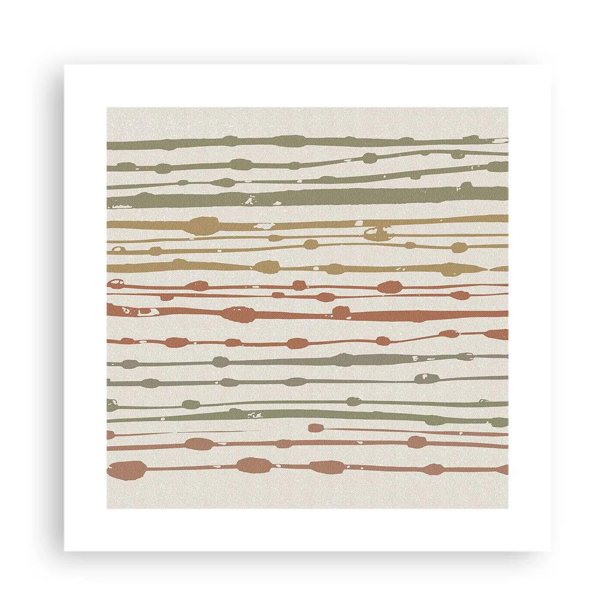 Affiche - Poster - Notation musicale des couleurs - 40x40 cm
