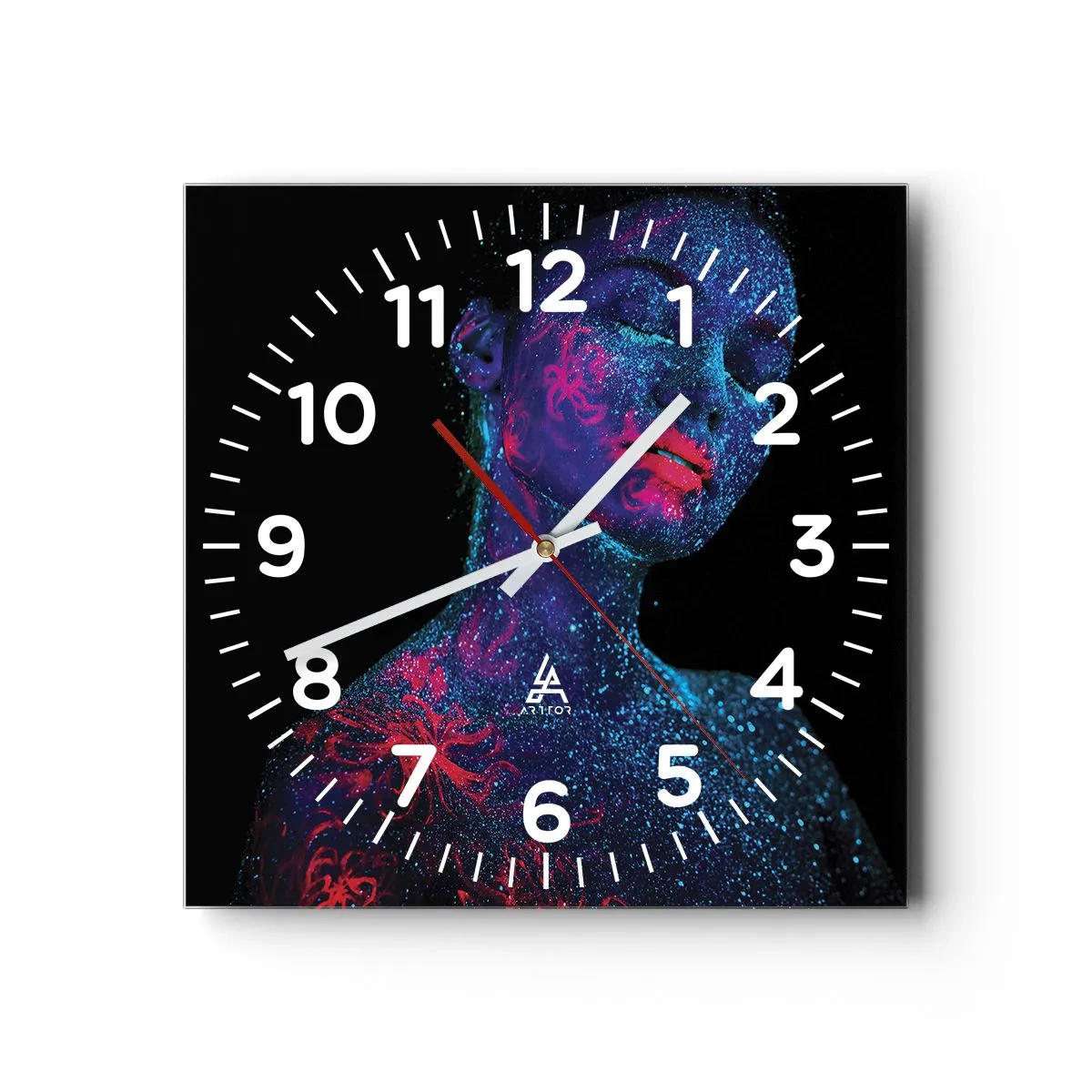 Horloge murale - Pendule murale - Dans la poussière d'étoiles - 30x30 cm