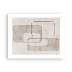 Affiche - Poster - Fugue géométrique - 50x40 cm